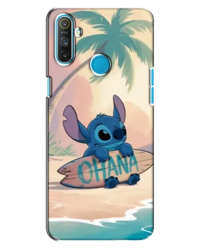 Чехол для Realme C3 с картинкой «Стич на серфе»