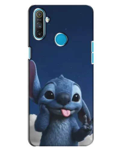 Чехол для Realme C3 с картинкой «Стич в облаках»