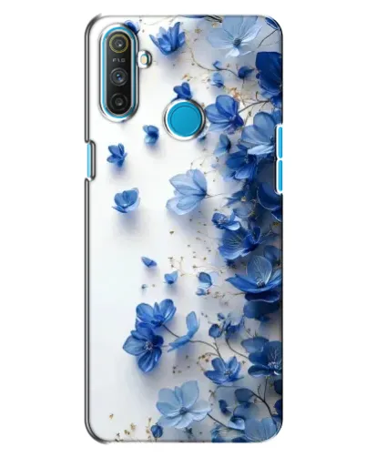 Чохол для Realme C3 з картинкою «Блакитний квітковий каскад»