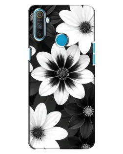 Чохол для Realme C3 з картинкою «Монохромні айстри»