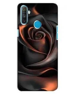 Чохол для Realme C3 з картинкою «Шовкова чорна троянда»