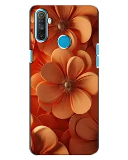 Чохол для Realme C3 з картинкою «Помаранчева макро квітка»