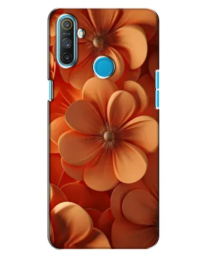 Чохол для Realme C3 з картинкою «Помаранчева макро квітка»