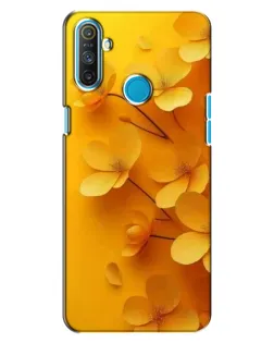 Чохол для Realme C3 з картинкою «Золоті пелюстки»