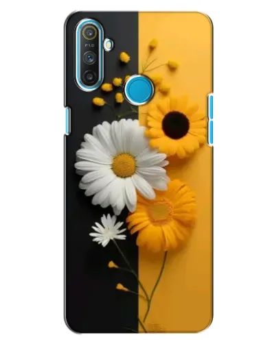 Чохол для Realme C3 з картинкою «Соняшник та ромашка»