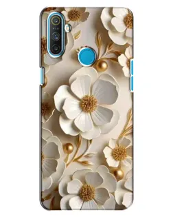 Чохол для Realme C3 з картинкою «Білі паперові квіти»