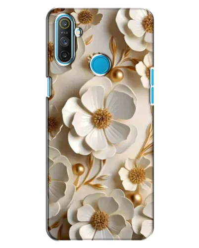 Чохол для Realme C3 з картинкою «Білі паперові квіти»