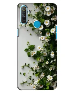 Чохол для Realme C3 з картинкою «Гілка дрібних білих квітів»