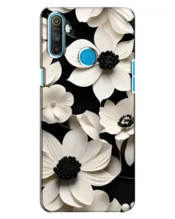 Чохол для Realme C3 з картинкою «Об'ємні білі квіти»