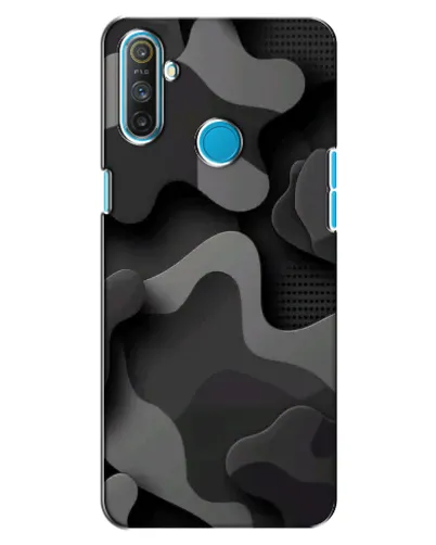 Чохол для Realme C3 з картинкою «Темний абстрактний камуфляж»