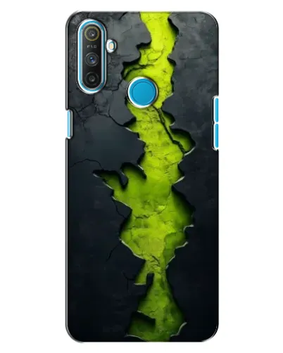Чохол для Realme C3 з картинкою «Салатовий розлом скелі»