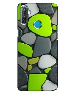 Чохол для Realme C3 з картинкою «Яскрава неонова галька»