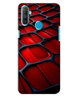 Чохол для Realme C3 з картинкою «Червона глянцева сітка»