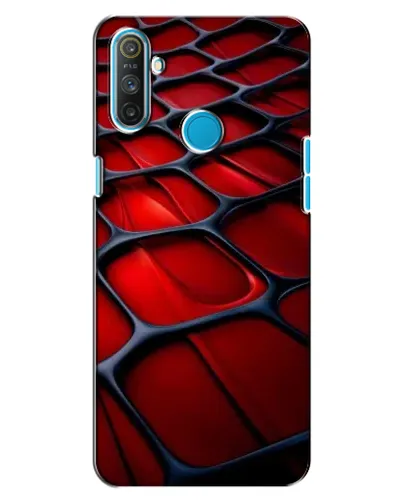 Чохол для Realme C3 з картинкою «Червона глянцева сітка»