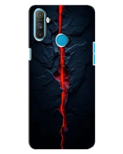 Чохол для Realme C3 з картинкою «Червона лавова тріщина»