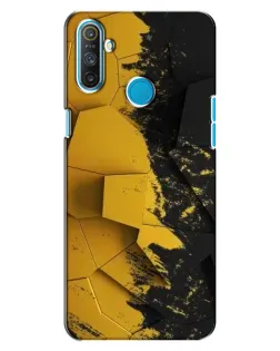 Чохол для Realme C3 з картинкою «Золоті уламки геометрії»