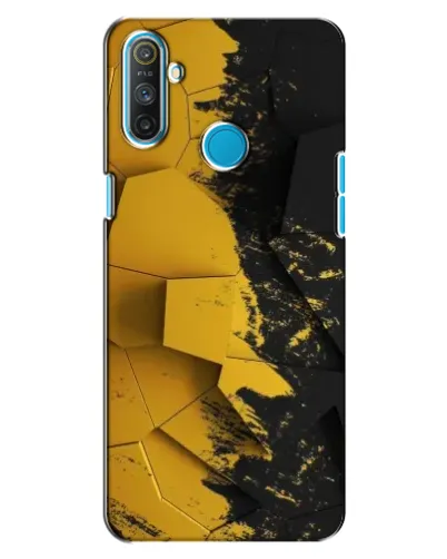 Чохол для Realme C3 з картинкою «Золоті уламки геометрії»