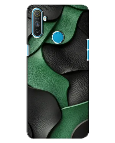 Чохол для Realme C3 з картинкою «Зелені шкіряні хвилі»