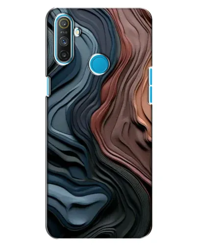 Чохол для Realme C3 з картинкою «Кольорові хвилі каньйону»