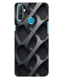 Чохол для Realme C3 з картинкою «Об'ємне сіре плетіння»