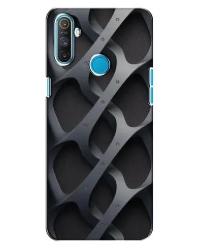 Чохол для Realme C3 з картинкою «Об'ємне сіре плетіння»