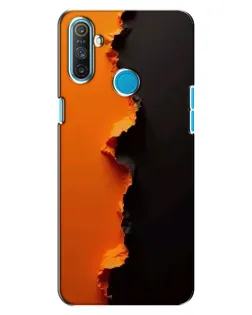 Чохол для Realme C3 з картинкою «Помаранчевий розлом»