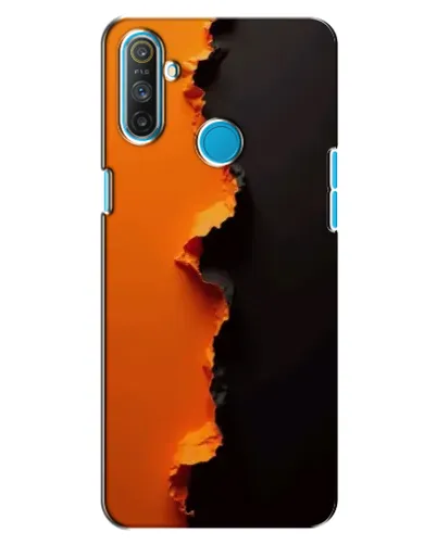 Чохол для Realme C3 з картинкою «Помаранчевий розлом»