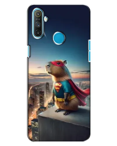 Чохол для Realme C3 з картинкою «Капі-мен супергерой»