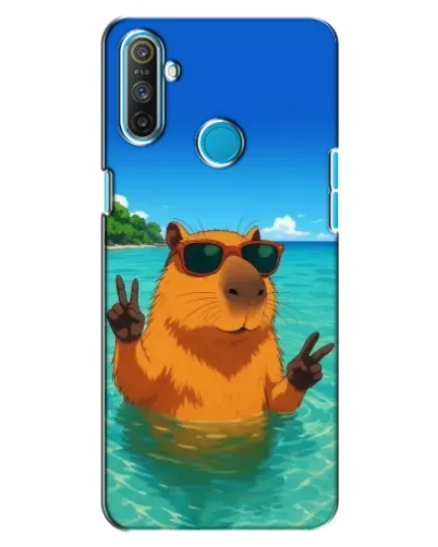 Чохол для Realme C3 з картинкою «Морська капібара»