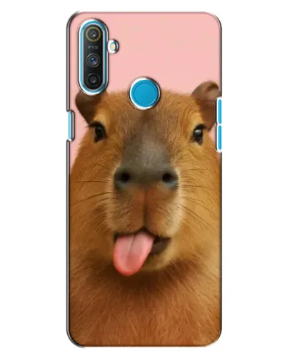 Чохол для Realme C3 з картинкою «Капібара з язиком»