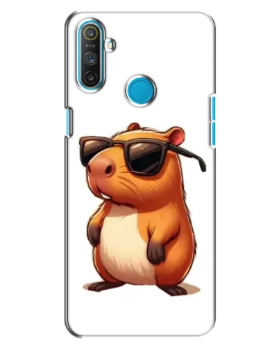 Чохол для Realme C3 з картинкою «Капібара в окулярах»