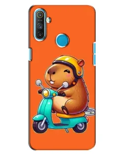 Чохол для Realme C3 з картинкою «Капібара на скутері»