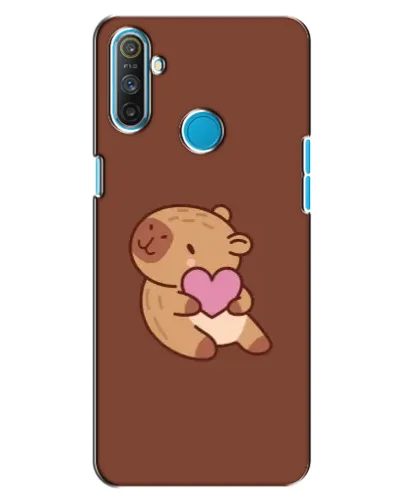 Чохол для Realme C3 з картинкою «Капібара з серцем»