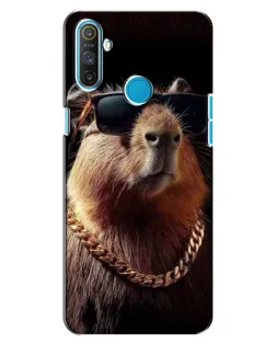 Чохол для Realme C3 з картинкою «Капібара золотий ланцюг»