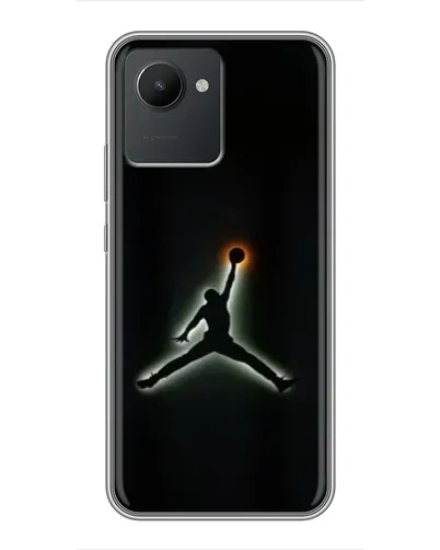 Чехол для Realme C30 с картинкой «Jordan Gradient Logo»