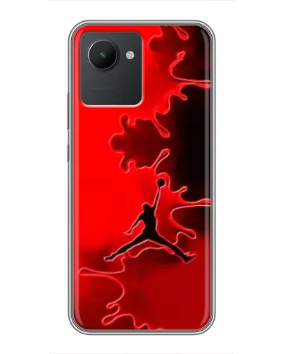 Чехол для Realme C30 с картинкой «Jordan Red Smoke»