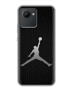 Чехол для Realme C30 с картинкой «Jordan Dark Carbon»
