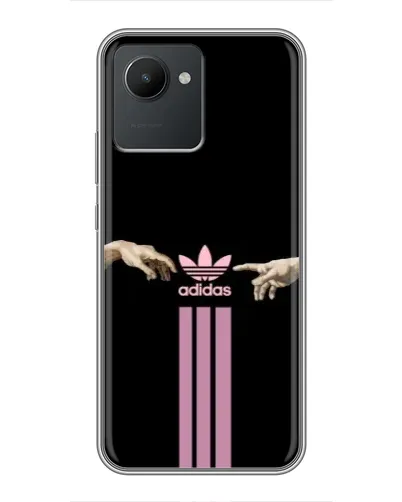 Чехол для Realme C30 с картинкой «Adidas Hands»