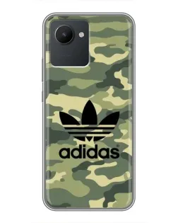 Чехол для Realme C30 с картинкой «Милитари стиль Adidas»