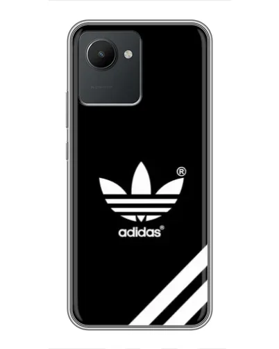 Чехол для Realme C30 с картинкой «Adidas с диагональными полосами»
