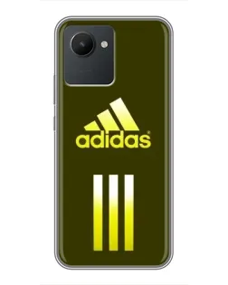 Чехол для Realme C30 с картинкой «Оливковый градиент Adidas»