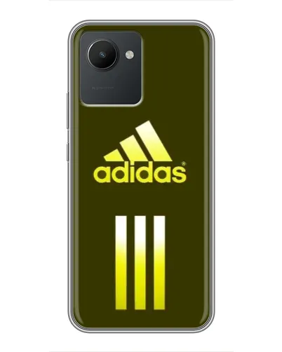 Чехол для Realme C30 с картинкой «Оливковый градиент Adidas»