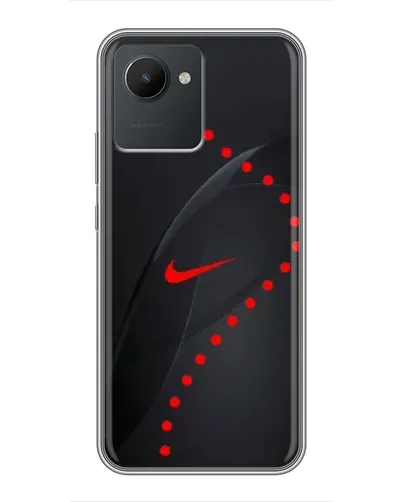Чехол для Realme C30 с картинкой «Абстрактный дизайн Nike»