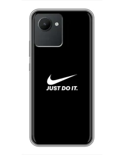 Чехол для Realme C30 с картинкой «Минимализм от Nike»