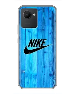 Чехол для Realme C30 с картинкой «Голубое дерево Nike»