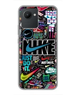 Чохол для Realme C30 з картинкою «Яскравий колаж Nike»