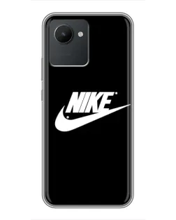 Чохол для Realme C30 з картинкою «Мазки фарби Nike»