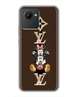 Чехол для Realme C30 с картинкой «LV и Микки Маус»