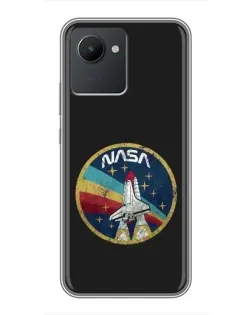 Чехол для Realme C30 с картинкой «NASA — эмблема миссии»