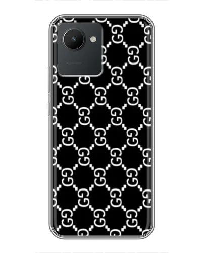 Чехол для Realme C30 с картинкой «Gucci — сетчатый паттерн»